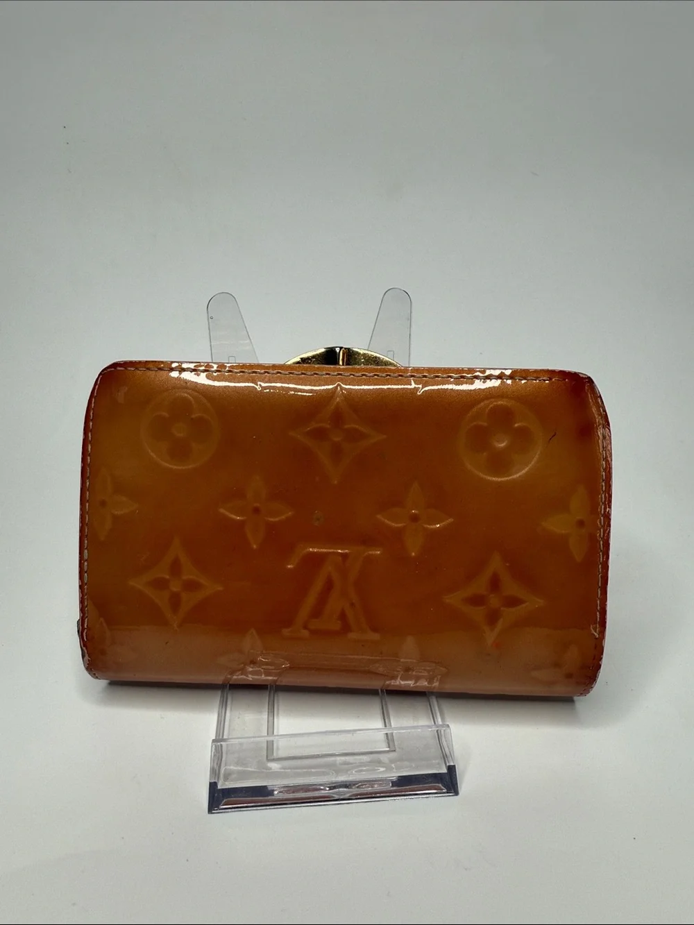 Louis Vuitton Yellow Vernis Leather French Purse Wallet | Women’s | Used |